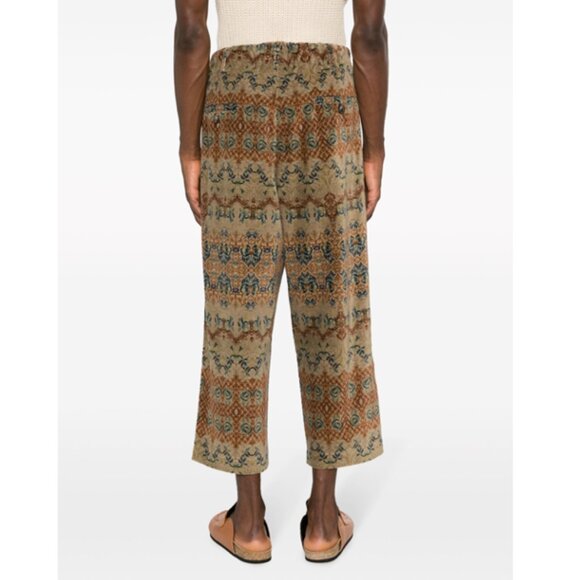 Patterned Wide-Leg Pants - Picture 4 of 16